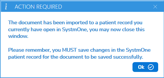 image showing the Quicksilva Toolbar save action pop-up confirmation screen Quicksilva Toolbar save action